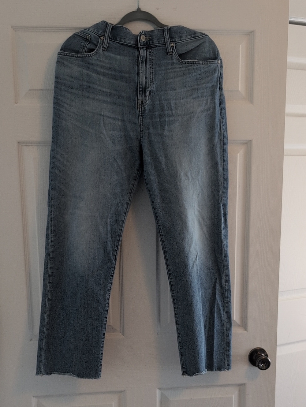 Classic Straight-Leg Light Wash Jeans